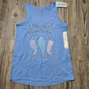 Girls Mermaid Tank Top Blue Cat and Jack Size Large